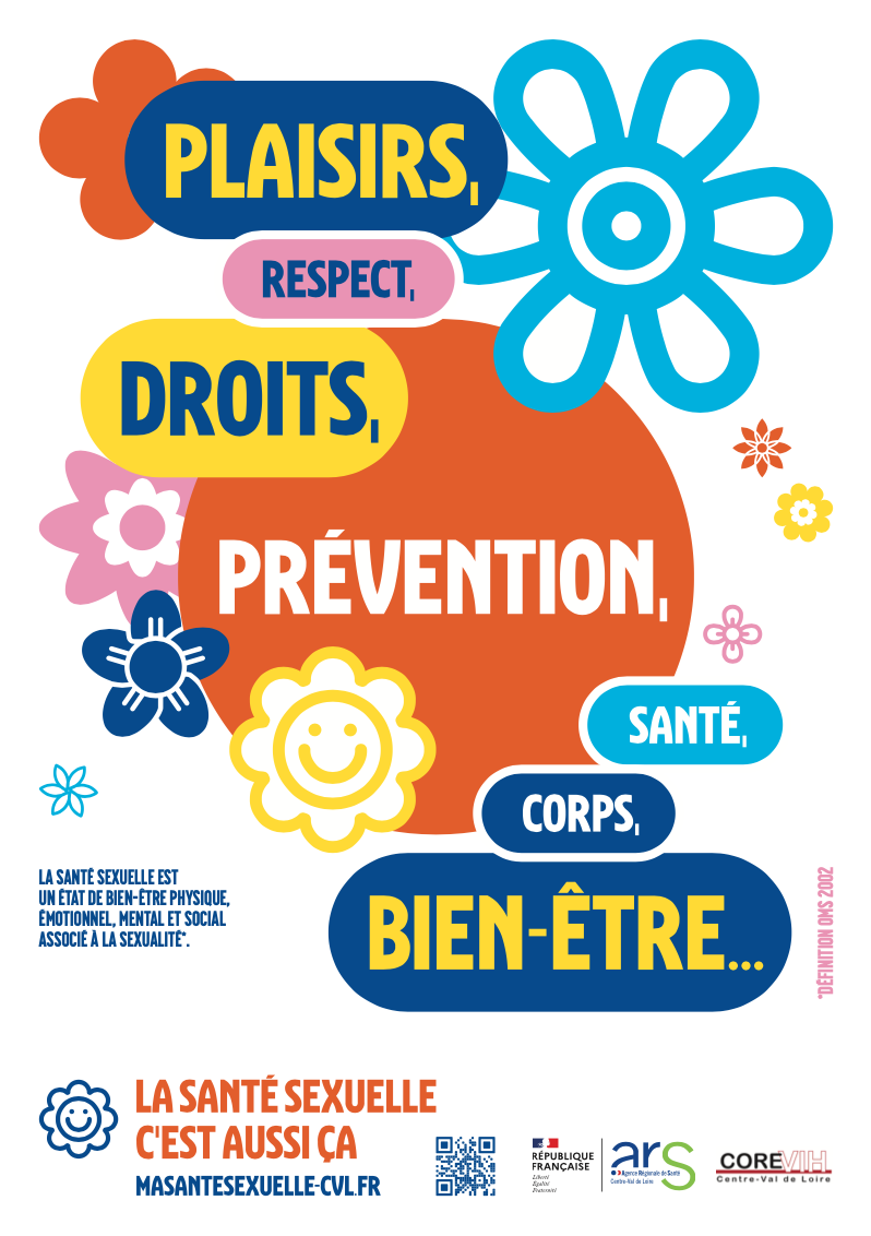 Affiche illustrant la semaine de la santé sexuelle 2023