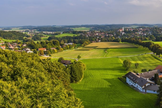 Visuel représentant un paysage de campagne