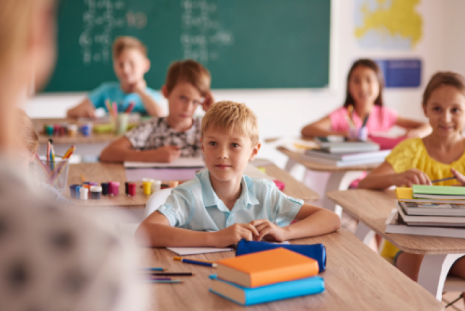 Photo d'élèves en classe