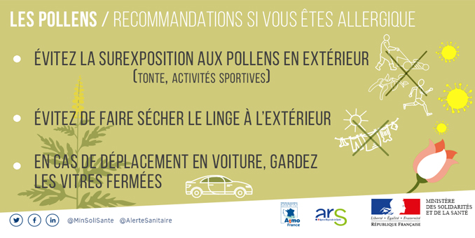 recommandations allergies pollens