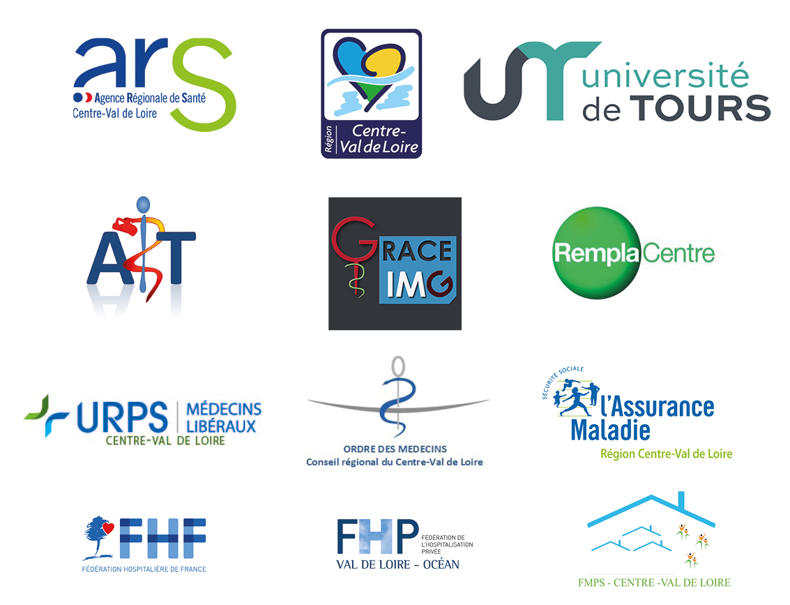 Logos Centre-Val de Loire interne médecine