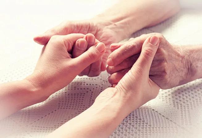 Visuel aide aux aidants, mains tendues