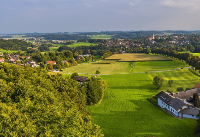 Visuel représentant un paysage de campagne