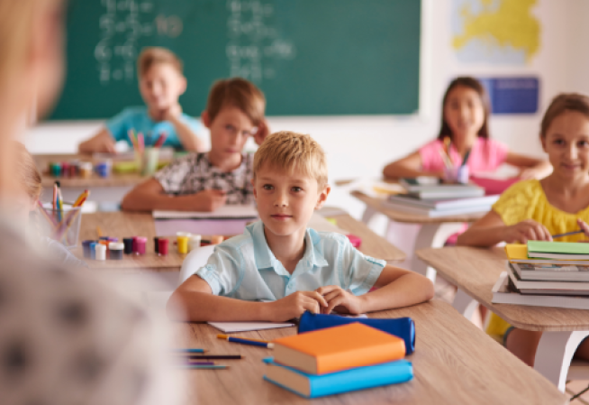 Photo d'élèves en classe