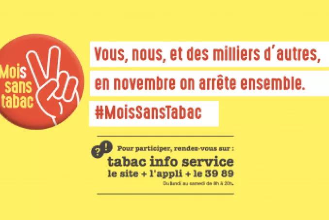Mois sans tabac 2018 Centre-Val de Loire