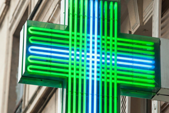 Visuel croix pharmacie