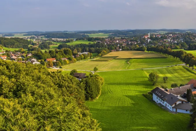 Visuel représentant un paysage de campagne